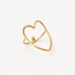 Anillo Corazón Alargado