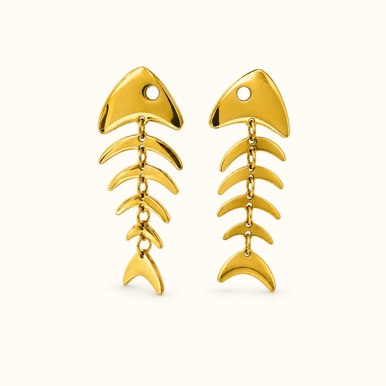 Pendientes Raspa Mini de acero